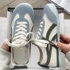 Campus Style Flat Bottom Colorblock White Shoes 2025 Primavera Novo Leve Forrest Gump Shoes Estudante Moda Corrida Casual Shoes