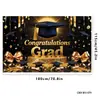 Telón de Fondo Temporada de Graduación Transfronteriza Temu Pancarta de Graduación Decoración Temática de Fiesta Tela para Colgar Fotos