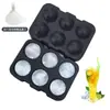 Forma de gelo de silicone para uso doméstico, forma de cubo de gelo para uísque, bandeja de gelo quadrada esférica para bebidas refrigeradas, caixa de gelo para viagens internacionais