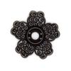 W60798 Nuevo Estilo Chino Vintage Joyería DIY Cobre Color Finales de la Dinastía Qing Hecho a Mano Base de Flor Peineta Corona de Pelo Material Accesorios 28mm