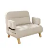 Sofá-Cama Dobrável Individual ou para Várias Pessoas Tecido Removível e Lavável Apartamento Pequeno Quarto Sala de Estar Sofá Preguiçoso Sofá Multifuncional
