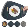 Mantel Estilo Ins Escandinavo Esterilla Aislante de Cuero Esterilla Antiescaldado Mesa de Comedor Mantel de Mesa de Gama Alta Esterilla para Tazón Esterilla para Plato de Cena Posavasos para Té