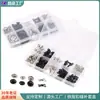 Caja de 10 Compartimentos para Accesorios de Ropa con Ganchos Ocultos, Ganchos para Cuellos, Ganchos para Pantalones, Herramientas de Costura, Ganchos para Faldas Plateados y Negros, Accesorios de Costura