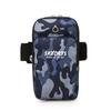 Bolsa de teléfono móvil para deportes de moda, bolsa de brazo, patrón de camuflaje, elástica, para correr, al aire libre, bolsa de teléfono móvil unisex, bolsa universal, venta al por mayor