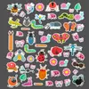 Adesivos à prova d'água de insetos e flores, caracol infantil, joaninha, abelha adesivos, copo d'água infantil, adesivos decorativos DIY para planner