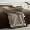 2026 Novo Modelo Jacquard 100% Algodão Fair Isle Colcha de Verão Colcha de Ar Condicionado Conjunto de Quatro Peças