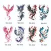Conjunto Europeu e Americano de Tatuagem Adesivos de Rosa e Borboleta Transfronteiriço Combinação com Folha de Ouro e Prata Adesivos de Tatuagem Coloridos Adesivos de Tatuagem