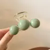 Clip para el Cabello Elegante y de Alta Gama, Nuevo Estilo Primavera/Verano 2025, Color Café con Leche, Lindo Clip de Tiburón, Accesorio para el Cabello para Mujeres