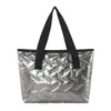 Fábrica de Bolsas Ecológicas Bolsas de Algodón Brillantes Hechas a Medida, Bolso de Hombro de Gran Capacidad a la Moda, Bolso Tote de Trabajo Versátil de Moda para Mujer