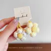 Nuevas Gomas para el Cabello Dulces Florales Estilo Coreano Set de Tela para Niños, Pinzas para el Fleco Lateral, Bandas Elásticas para el Cabello de Bebé para Niñas