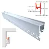 Carcaça de Luz Linear LED Luz de Escritório Canal de Alumínio Kit de Tira Rígida LED Acessórios de Carcaça Lavadora de Parede Luz Linear