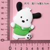 Cachorro Parchal Tridimensional DIY PVC Silicone Macio Cola de Gotejamento Acessórios de Pente Patch de Geladeira Capa de Celular Furo Fivela de Chinelo Joia