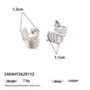 Pendientes de Moda Versátiles Elegantes de Plata 925 con Baño de Cobre, Pendientes Exquisitos de Estilo Sencillo y Versátil, Pendientes Exquisitos de Nicho para el Día a Día