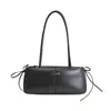 Bolsa de Axila Versátil Simples e Elegante Coreana para Mulheres, Nova Coleção Outono 2025 Estilo Vintage para Trabalho e Deslocamento, Bolsa Baguete de Ombro Único