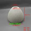 Acessórios de cúpula de vidro creme da moda para lustres e arandelas de sala de estar e sala de jantar, concha de cúpula de flor lírio-do-vale, acessórios para luminárias