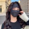 Mascarilla de ciclismo gruesa con forro polar para hombre y mujer, otoño e invierno, resistente al viento, reparadora, a prueba de frío, cálida, de alta apariencia, protección para los ojos, mascarilla de esquina al por mayor