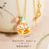 Tienda de oro con accesorios de oro DIY Color macarrón colgante caballito mecedor color anillo trotón collar cadena clavícula