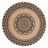 Ventas Directas de Fábrica Yute Estilo Bohemio Estilo Natural Tapete Aislante de Escritorio Tapete para Olla y Tazón Decoración de Mesa para Restaurante