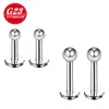 Joyería de aleación de titanio F136, anillos para la lengua, tachuelas de bola redonda, anillos para el labio, pendientes de aleación de titanio G23, joyería para perforaciones DIY, tachuelas para el cartílago de la oreja