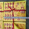 Novo Modelo Armadura de Guerreiro Cavaleiro Estampada do Imperador de Jade, Armadura Quatro-em-Um para Dinheiro de Papel e Suprimentos de Comida, Papel Amarelo, Pacote Combinado de Dinheiro do Imperador de Jade