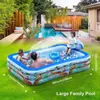 Piscina inflable de césped plegable de PVC transfronteriza nueva, piscina para baño de niños, piscina con fuente de elefante