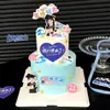 Decoraciones para Pastel de Temporada de Graduación: ¡Nos Graduamos! Surca el Viento y las Olas, el Futuro es Prometedor. Adornos para Gorro de Doctorado Niño y Niña