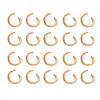 Anéis Abertos de Alumínio Coloridos Anéis de Conexão Anéis Simples Acessórios para Joias DIY Pulseira Colar Materiais para Anéis de Conexão Artesanais