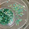 Corea del Sur estilo INS degradado de color aceite lentejuelas de estrella tridimensionales joyería para uñas DIY 3 mm sin poros accesorios para uñas de estrella