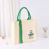 Sacola de Lona Personalizada para Presente Sacola Tote Ecológica com Alça, Sensação Premium, Estilo Fita, Design com Impressão 3D