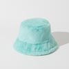Sombrero de Pescador de Felpa Imitación Conejo Color Sólido para Mujer Otoño e Invierno Nuevo Cálido Versátil Simple Neutro Estilo Coreano Estilo Japonés Sombrero de Cubo