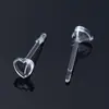 Brincos de Resina Transparente Acessórios para Brincos DIY Zircônia Simples Cravejada Strass Piercing na Orelha Bases Vazias de Resina para Brincos