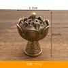 Venta al por mayor de fábrica TikTok quemador de incienso popular aleación Loto pequeño quemador de incienso quemador de incienso para el hogar plato decorativo incienso incienso Xiangyun