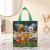 Bolsa Laminada Não Tecida Transfronteiriça Tema Copa do Mundo Souvenir de Futebol Bolsa de Mão Bolsa de Presente Bolsa para Doces de Halloween