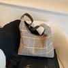 Moda Casual Bolsa Feminina Grande Capacidade 2024 Outono e Inverno Novo Estilo Coreano Elegante Bolsa de Ombro Portátil Bolsa de Viagem