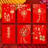 Nuevos de Gran Venta Ruixiang Año del Caballo 2026 30K Dorado Perlado Lámina de Oro Dorado Arcoíris Creativos Sobres Rojos para Año Nuevo al por Mayor