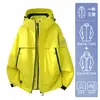 Jaqueta esportiva outdoor três em um Tecyun masculina para outono/primavera, à prova de vento e resistente à água, adequada para caminhadas e viagens