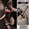 Mar de Flores Amor Diversão Lingerie Sexy Estilo Desejo Puro Malha de Alta Elasticidade Dinâmico Coração Botão de Pressão Body de Corte Alto A1298
