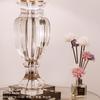 Lámpara de mesa de cristal nórdico, modelo de lujo, habitación, decoración moderna americana, villa, dormitorio, mesita de noche, lámpara de mesa de estudio