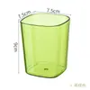 Vaso transparente para cepillo de dientes, vaso creativo para enjuague bucal, simple y elegante, adecuado para uso doméstico, plástico, para parejas, estudiantes, dormitorios, vaso de alto valor estético