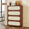 Gabinete Retro Simple Estante de Almacenamiento de Piso Sala de Estar Hogar Estantería a Prueba de Polvo Gabinete de Almacenamiento Multicapa Gabinete de Pared