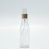 Botella de Loción de 100 ml con Atomizador Fino Hidratante Hidrosol Plástico Cosmético Botella de Empaque Botella para Spray Desinfectante con Alcohol Tóner