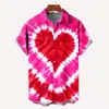 Camisa de Manga Corta Explosiva de Verano 2024 Transfronteriza Europea y Americana Estampado Digital Casual Hawaiana para Hombre