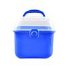 Caixa de Armazenamento de Camada Dupla, Durável, Resistente à Pressão, Sem Odor, Material de Grau Alimentício, Caixa de Armazenamento de Mesa Conveniente e Portátil com Compartimentos