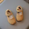 Zapatos Birkenstock Princess para Niñas Primavera/Verano 2025 Nuevos Zapatos Infantiles Retro de Cuero para Niños Pequeños Zapatos de Suela Suave para Bebé
