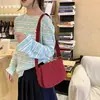 Bolsa Pequeña de Ropa de Algodón Transfronteriza Nueva Bolsa Acolchada para Mujer Versátil Casual para Niña Bolso de Hombro Cruzado Flip Cloud para Mujer