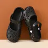 Tamancos de Ballet Estampa de Leopardo para Mulheres, Verão em Eva Floral Fofo Slip-On de Praia para Exterior Antiderrapante Sapatos Mary Jane