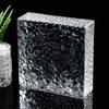 Ladrillo de vidrio súper blanco ladrillo de cristal ladrillo transparente pared divisoria cuadrada baño red net arte sólido doble cara ladrillo de hielo