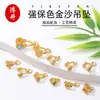 Broche de Colgante Chapado en Oro que Conserva el Color Hebilla de Seguridad Clip de Corbata de Mariposa Accesorios para Colgantes de Collares Hechos a Mano DIY