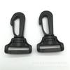 Gancho giratorio de POM negro al por mayor de fábrica gancho de plástico universal hebilla para cincha de mochila gancho giratorio de nailon hebilla para perro