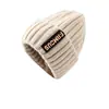 Chapéu de Tricô Versátil Moda Estilo Coreano Outono e Inverno Feminino, Gorro Quente Tendência de Inverno Protetor de Orelhas para Homens